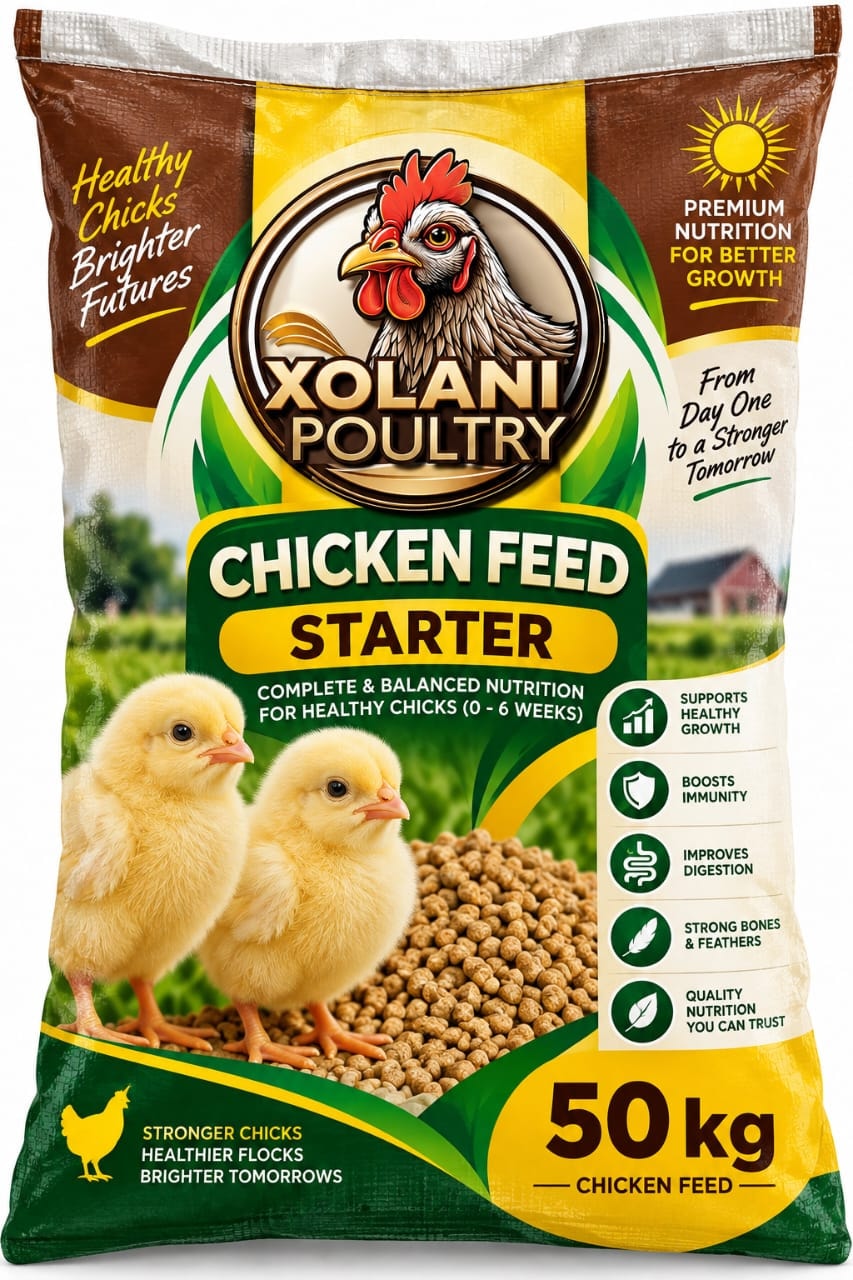 Xolani Poultry Chicken Feed Starter 50kg bag